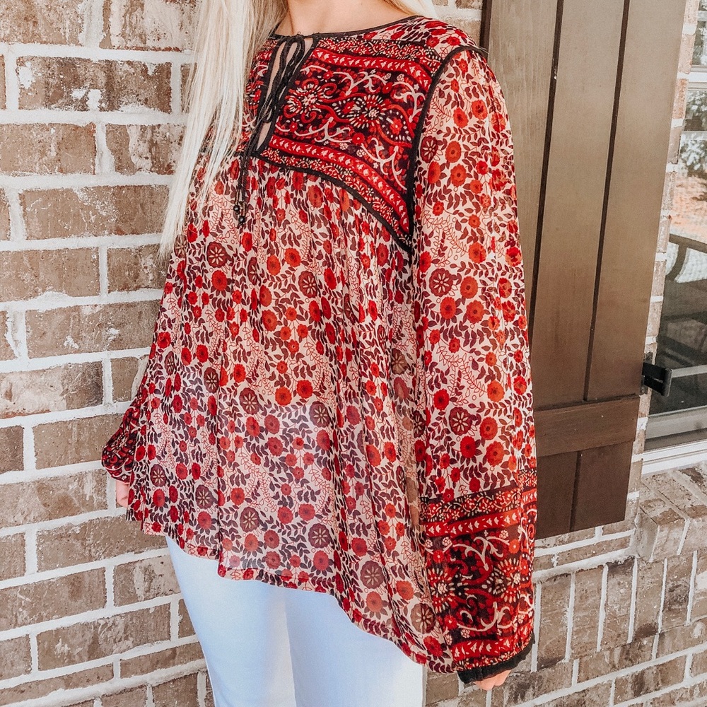 Zara Pattern Flow Shirt - Picture 8 of 8